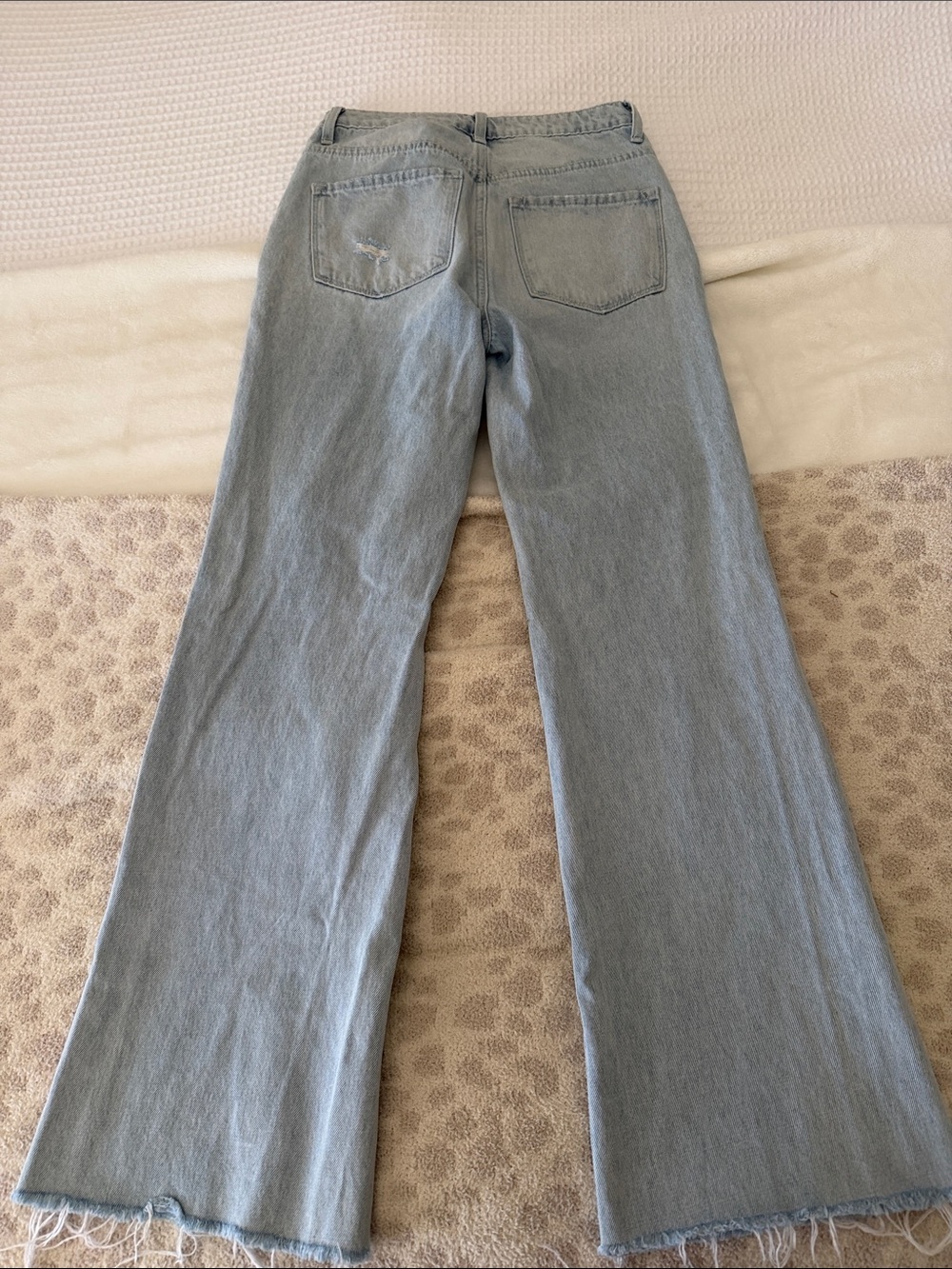 Vervet by flying monkey distressed straight leg jeans size 25 - Picture 4 of 4